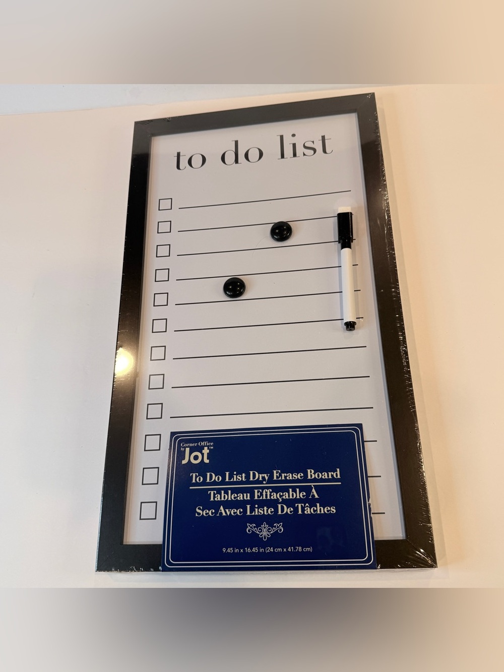 9.5”X16.5” 🆕 Jot To Do List Dry Erase Board Wall Planner 🆕